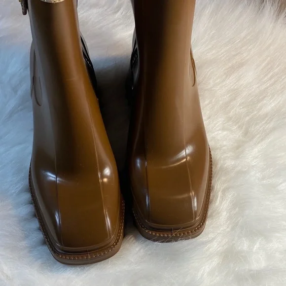 Chloe  Betty canvas trim rainboots Women's Winter Boots - Picture 2 of 9